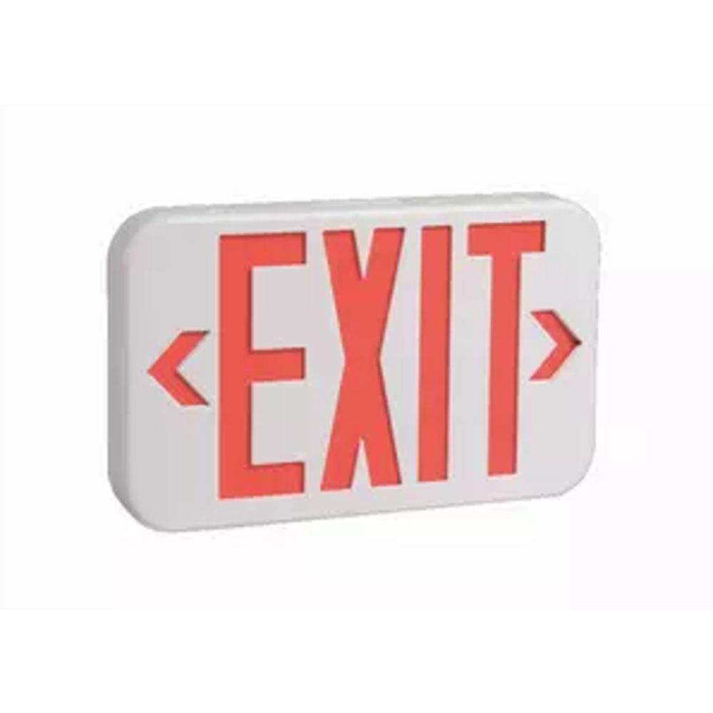 Meomi Lighting MLEL4W-SD1 LED 4W high quality Exit Sign With White Matte Paint and Red Plastic in White matte Paint, Red Plastic